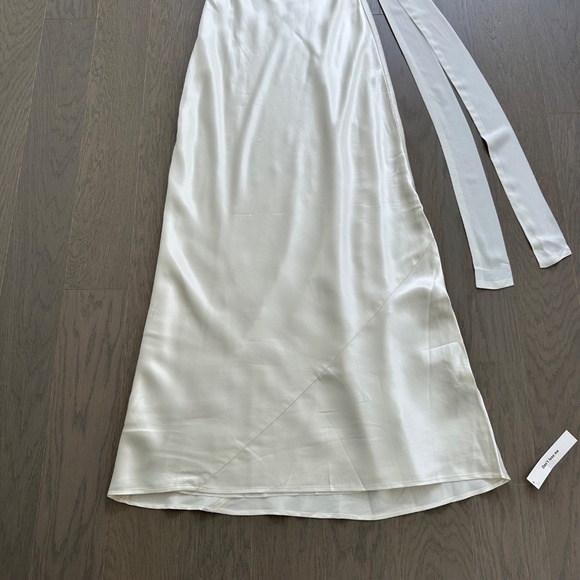 Reformation OREN White Ivory Strapless Maxi Dress Wedding Scarf MEDIUM w/ tags - Picture 5 of 10